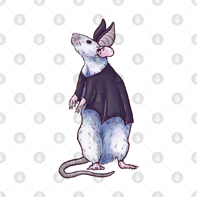 Rat Dressed As A Bat by Jewelia