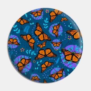 Monarch Butterfly Garden Pin