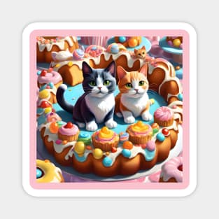 Cat Topping Cakes Magnet