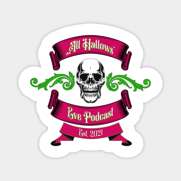 All Hallows' Eve Podcast Alternative Logo Magnet by All Hallows Eve Podcast 