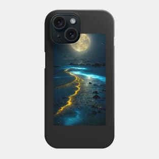 Midnight sky shore glow Phone Case