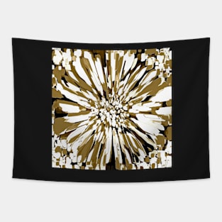 Dahlia Flower Neutral Tapestry