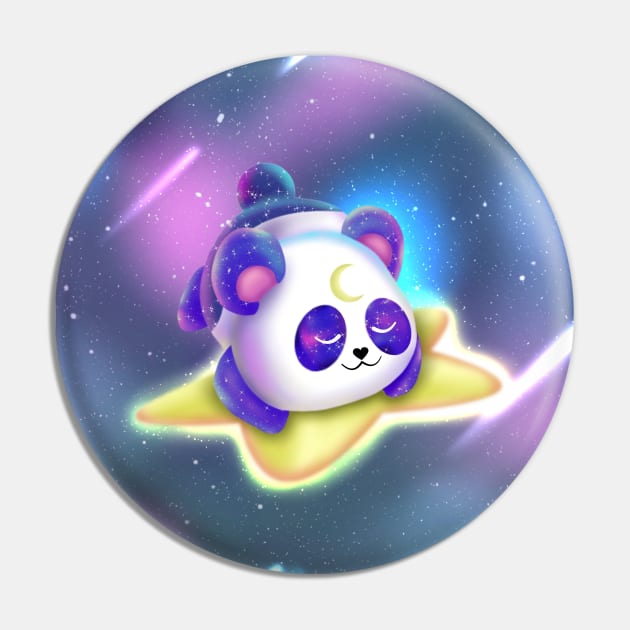 Cute Galaxy Panda Pin by CuteCreation