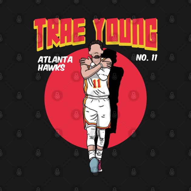 Ice Trae Young Comic Style Art by Luna Illustration