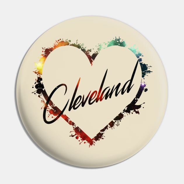 I Love Cleveland Pin by StupidHead