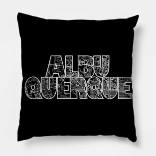 Albuquerque Street Map Pillow