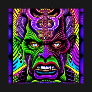 Retro SciFi Monsters: Trippy Horror 233 T-Shirt