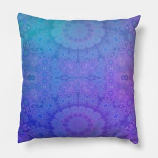 Ombre Hippie Tie Dye Flowers Pillow