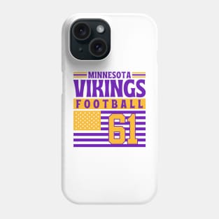 Minnesota Vikings 1961 American Flag Football Phone Case