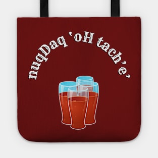 Where's the Bar - nuqDaq 'oH tach'e' (MD23KL001d) Tote