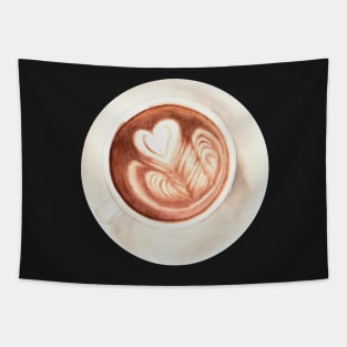 Cup of Latte Art Tapestry