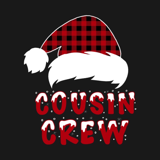 Cousin Crew Red Plaid Santa Hat Family Matching Christmas Pajama by Sincu