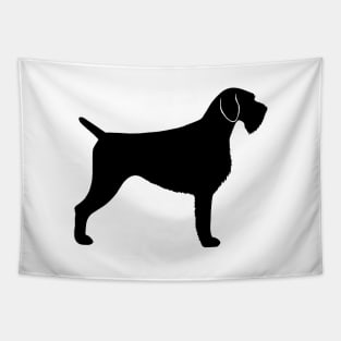 German Wirehaired Pointer Silhouette Tapestry