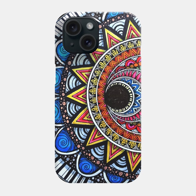 Sun And Moon Mandala Phone Case by asiancoffeegirl