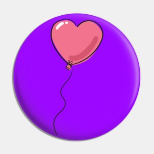 Heart balloon Pin