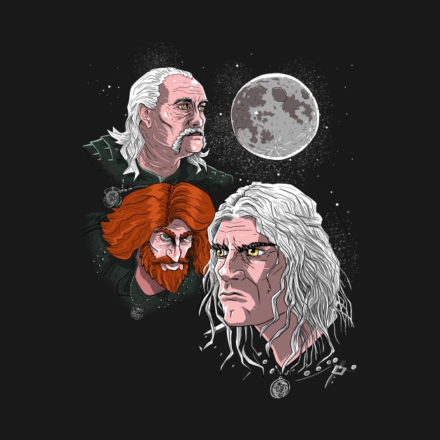 Three Witcher Moon by Krobilad