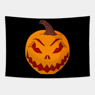 Creepy Halloween Pumpkin Tapestry