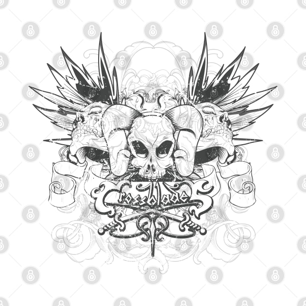 Skull design by peace and love