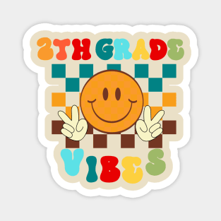 second grade vibes funny back to school Magnet