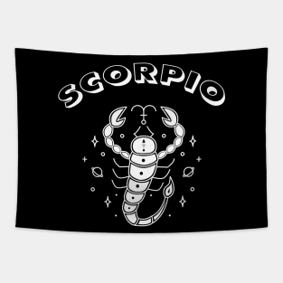 Scorpio Zodiac Sign Tapestry