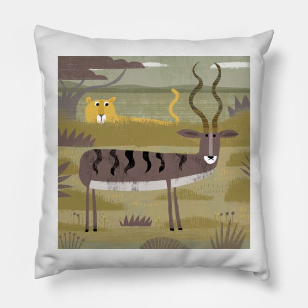 Dinnertime! Pillow by Gareth Lucas