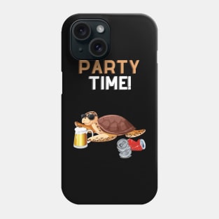 Party Time Turtle T Shirt Phone Case