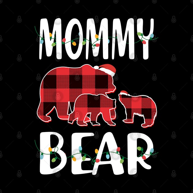 Mommy Bear Red Plaid Christmas Pajama Matching Family Gift by intelus