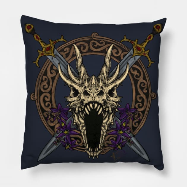 Wyvern's Folly Pillow by Greydn