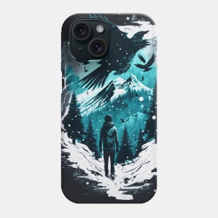 Alone in Winter Phone Case