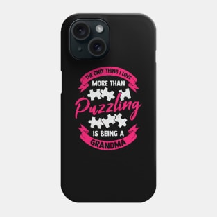 Jigsaw Puzzle Puzzling Grandma Gift Phone Case