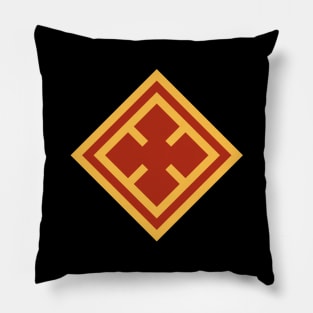 Red and Gold Cross Pillow