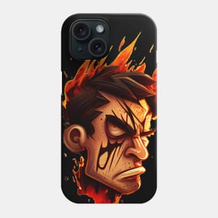 Angry Man Face Phone Case