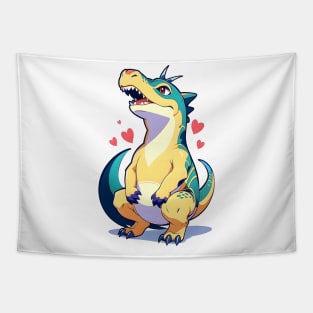 Fun Cartoon Dino 07 Tapestry