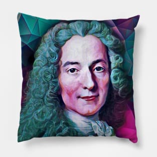 Voltaire Portrait | Voltaire Artwork 4 Pillow