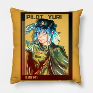 Anime girl captain pilot Pillow