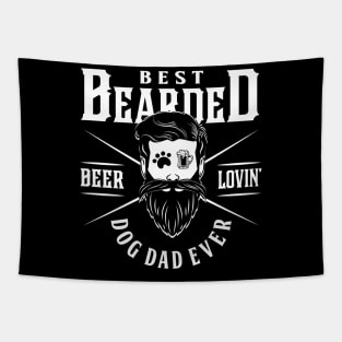 Best Bearded, Beer Lovin' Dog Dad Ever Tapestry