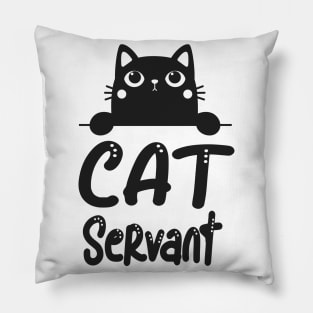 Cats Service Funny Motif Cat Owners Pillow