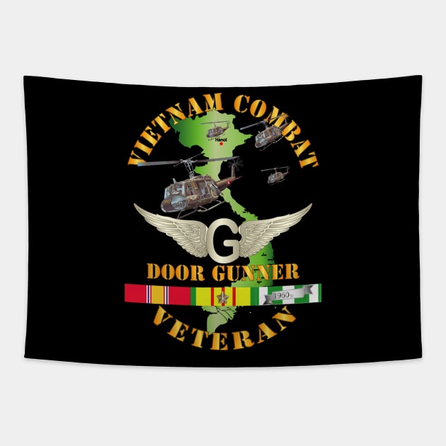 Vietnam Combat AVN Vet  Door Gunner - Air Assault  w SVC Tapestry by twix123844