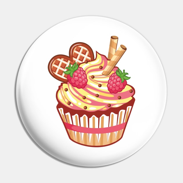 Sweet cupcake Pin by Frenzy Fox