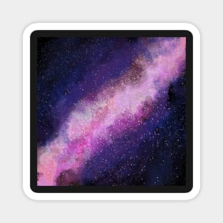 Purple Watercolour Galaxy Magnet