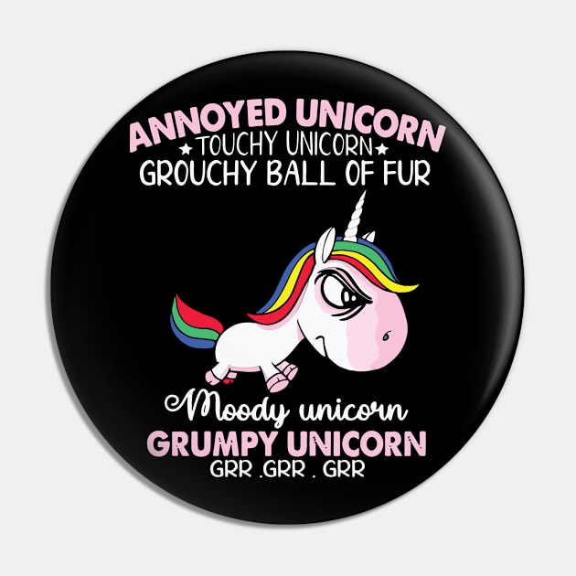 Annoyed Unicorn Touchy Unicorn Grouchy Ball - Funny T Shirts Sayings - Funny T Shirts For Women - SarcasticT Shirts Pin by Murder By Text