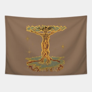 Male Tree of Life (Light and Color) Tapestry