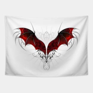 Wings of Dragon ( Red Dragon Wings ) Tapestry