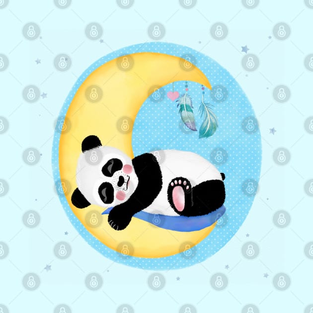 Baby Panda is dreaming by CalliLetters