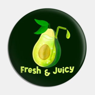 Fresh and Juicy Avocado Pin