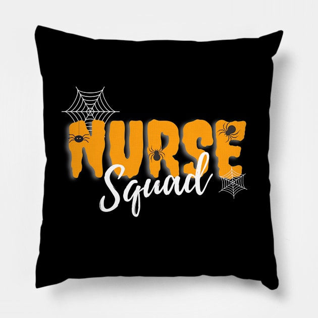 Nurse Squad Halloween Pillow by 30.Dec