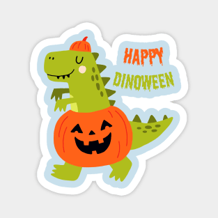 happpy halloween cute dinosaur Magnet