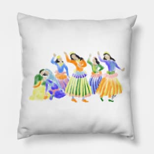 Persian Women Dancing Pillow