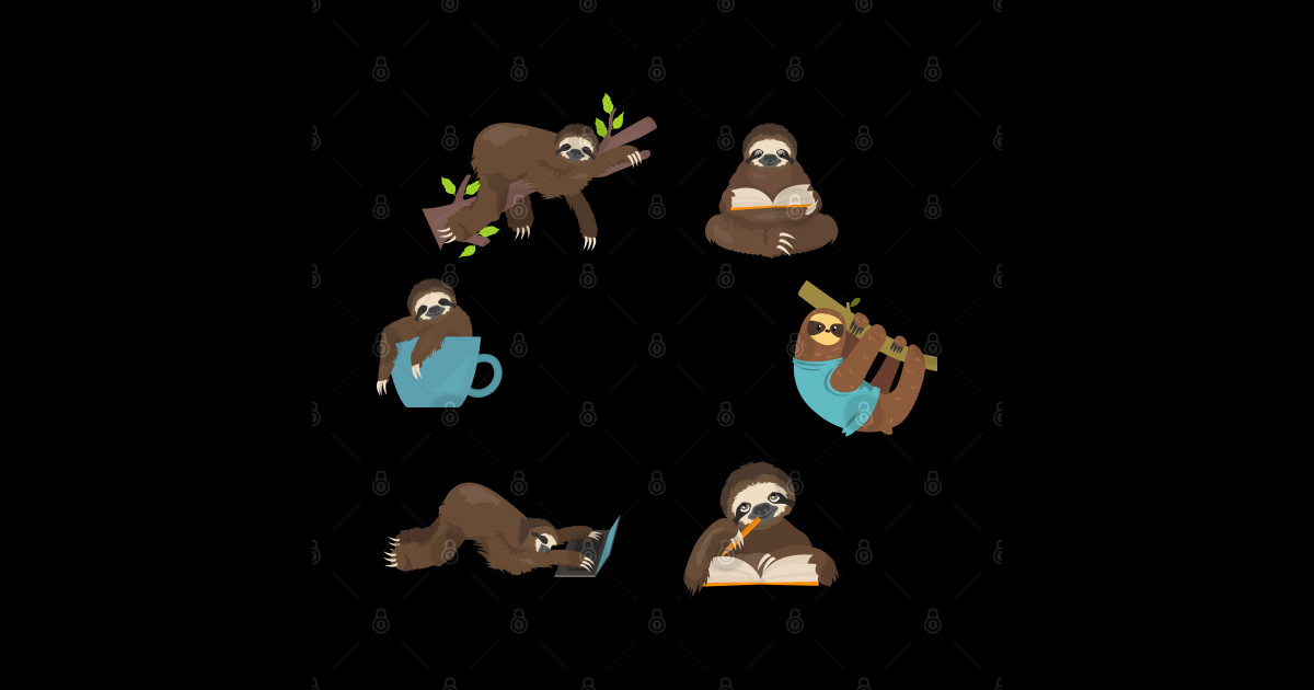 a Sloth Life Cycle - Sloth Lovers - Posters and Art Prints | TeePublic
