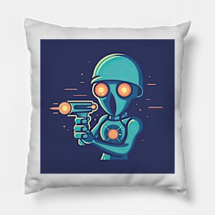 Alien Attack!!! Pillow